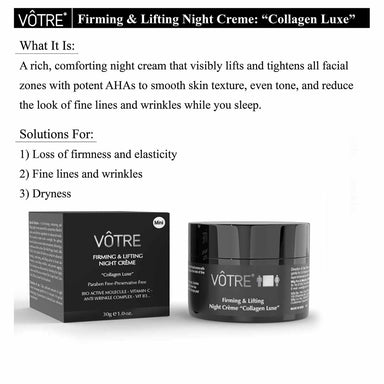 Vanity Wagon | Buy Votre Mini Firming & Lifting Night Crème, Collagen Luxe