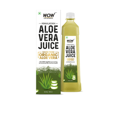 Vanity Wagon | Buy WOW Life Science Himalayan Aloe Vera Juice with 1000mg+ fiber for Weight Management & Healthy Hair & Skin