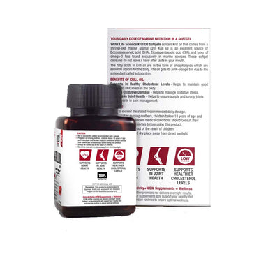 Vanity Wagon | Buy WOW Life Science Krill Oil Capsules with EPA, DHA & Astaxanthin