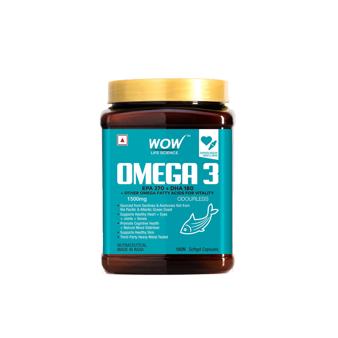 Vanity Wagon | Buy WOW Life Science Omega 3 1500mg Capsules with Fish Oil