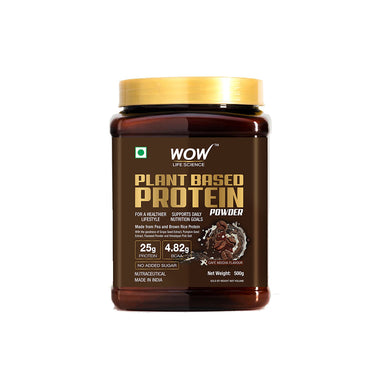 Vanity Wagon | Buy WOW Life Science Plant Based Protein Powder with Pea & Brown Rice Protein
