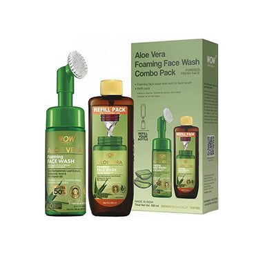 Vanity Wagon | Buy WOW Skin Science Aloe Vera Foaming Face Wash Save Earth Combo Pack