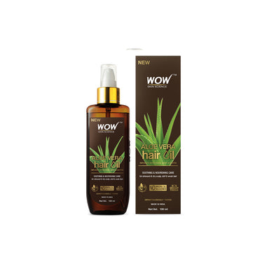 Vanity Wagon | Buy WOW Skin Science Aloe Vera Hair Oil with Cool Mint & Biotin