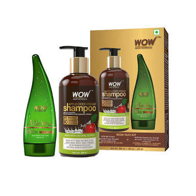 Vanity Wagon | Buy WOW Skin Science Apple Cider Shampoo & Aloe Vera Gel Duo Kit