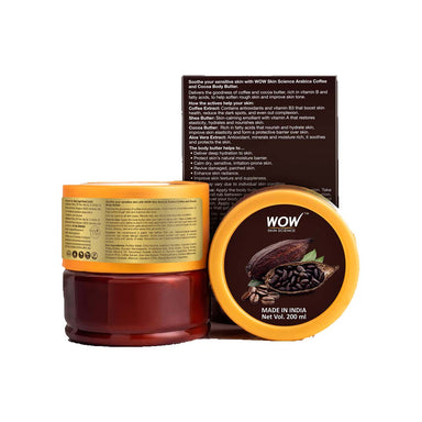 Vanity Wagon | Buy WOW Skin Science Arabica Coffee and Cocoa Body Butter with Shea Butter & Aloe Vera