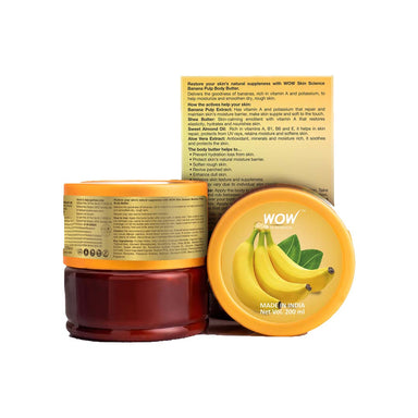 Vanity Wagon | Buy WOW Skin Science Banana Pulp Body Butter with Sweet Almond & Aloe Vera