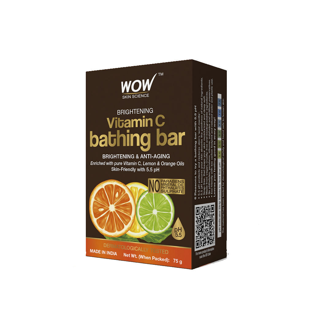 Vanity Wagon | Buy WOW Skin Science Brightening Vitamin C Bathing Bar with Lemon & Orange Oils