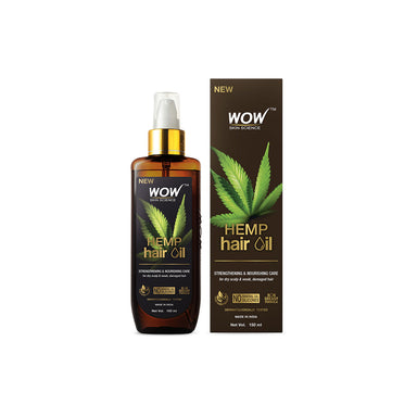 Vanity Wagon | Buy WOW Skin Science Hemp Hair Oil for Dry, Weak & Damaged Hair