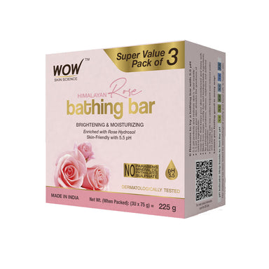 Vanity Wagon | Buy WOW Skin Science Himalayan Rose Bathing Bar Pack