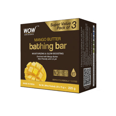 Vanity Wagon | Buy WOW Skin Science Mango Butter Bathing Bar Pack