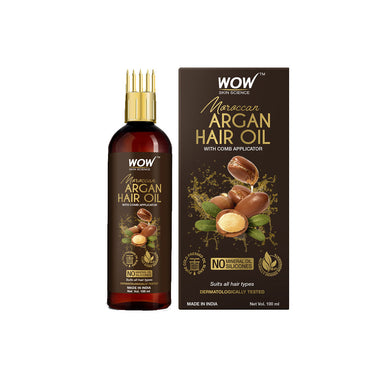 Vanity Wagon | Buy WOW Skin Science Moroccan Argan Hair Oil with Comb Applicator