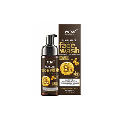 Vanity Wagon | Buy WOW Skin Science Niacinamide Foaming Face Wash with Hyaluronic Acid