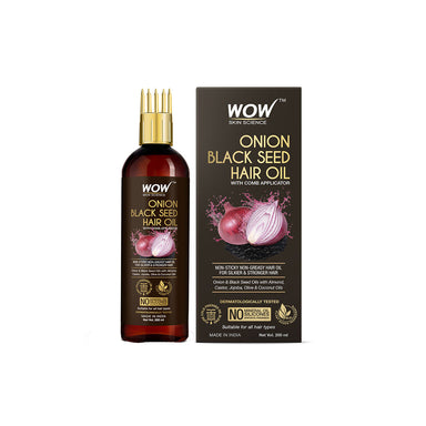 Vanity Wagon | Buy WOW Skin Science Onion Black Seed Hair Oil with Comb Applicator