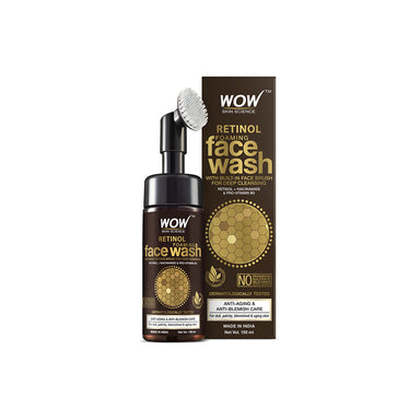 Vanity Wagon | Buy WOW Skin Science Retinol Foaming Face Wash with Built-In Face Brush