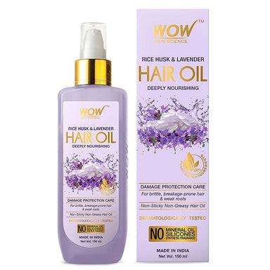 Vanity Wagon | Buy WOW Skin Science Rice Husk & Lavender Hair Oil