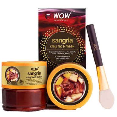 Vanity Wagon | Buy WOW Skin Science Sangria Clay Face Mask with Grape, Lemon & Lime Extracts