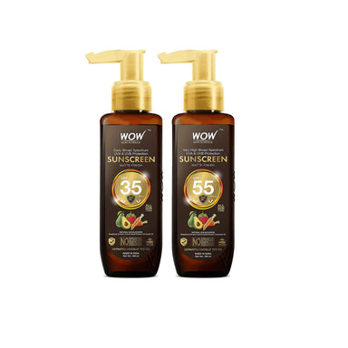 Vanity Wagon | Buy WOW Skin Science Sunscreen Matte Finish SPF 35 PA++ & SPF 55 PA+++ Combo Pack