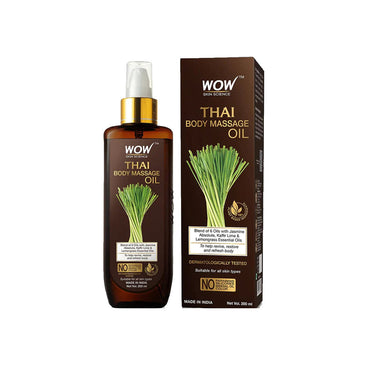 Vanity Wagon | Buy WOW Skin Science Thai Body Massage Oil with Jasmine, Kaffir Lime & Lemongrass