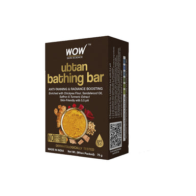 Vanity Wagon | Buy WOW Skin Science Ubtan Bathing Bar with Chickpea Flour & Sandalwood Oil