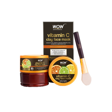Vanity Wagon | Buy WOW Skin Science Vitamin C Clay Face Mask with Kakadu Plum, Lemon & Orange