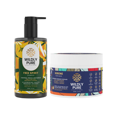 Vanity Wagon | Buy Wildly Pure Curl Defining Shampoo & Mask Combo for Dry, Frizzy & Curly Hair