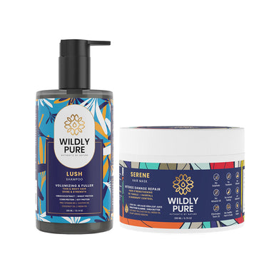Vanity Wagon | Buy Wildly Pure Volumizing Shampoo & Mask Combo,for Thin Wavy & Brittle Hair