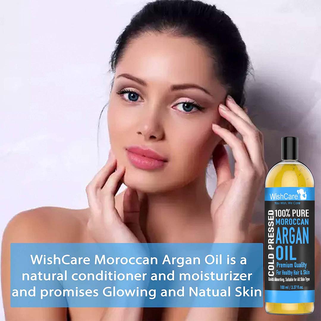 Vanity Wagon | Buy WishCare 100% Pure Cold Pressed Natural Moroccan Argan Oil