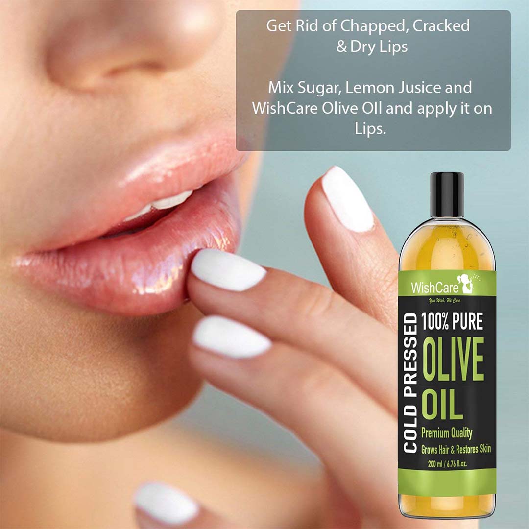 Vanity Wagon | Buy WishCare 100% Pure Cold Pressed Olive Oil for Healthy Hair & Glowing Skin