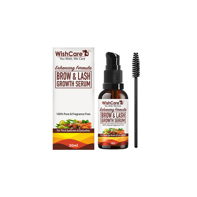 Vanity Wagon | Buy WishCare Brow & Lash Growth Serum With Castor Oil, Almond Oil & Vitamin E