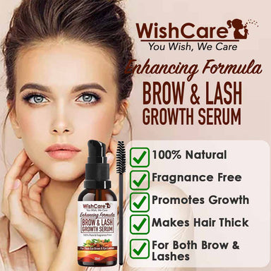 Vanity Wagon | Buy WishCare Brow & Lash Growth Serum With Castor Oil, Almond Oil & Vitamin E