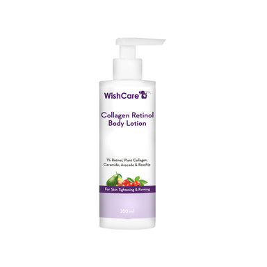 Vanity Wagon | Buy WishCare Collagen 1% Retinol Body Lotion For Skin Tightening & Firming With Niacinamide, Ceramide, Rosehip & Avocado