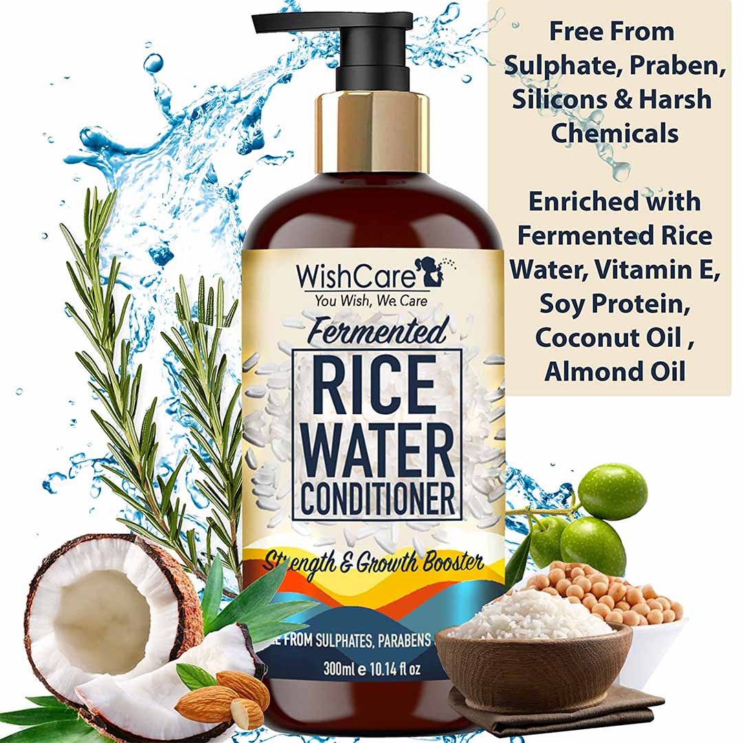 Vanity Wagon | Buy WishCare Fermented Rice Water Conditioner For Dry & Frizzy Hair