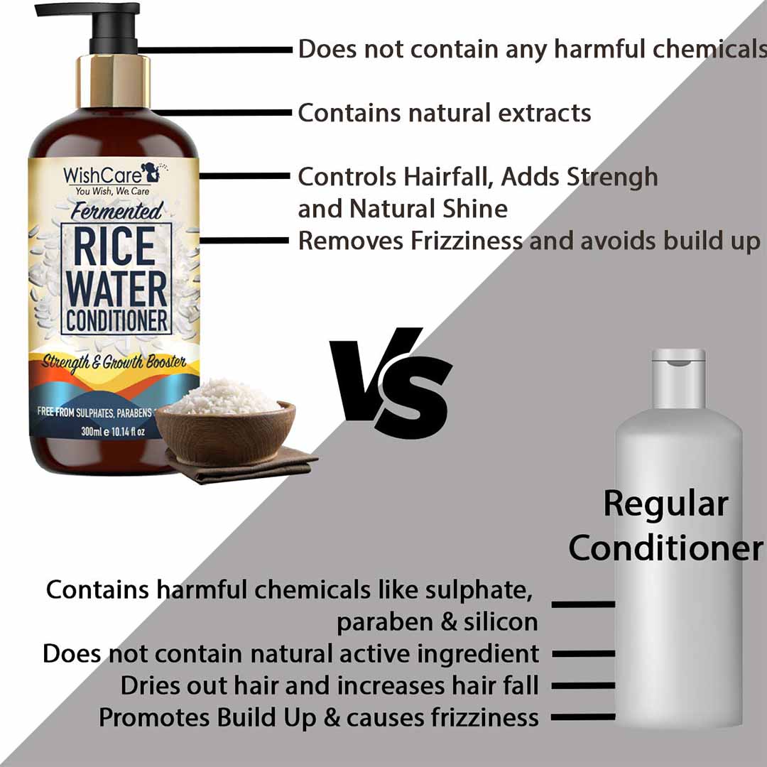 Vanity Wagon | Buy WishCare Fermented Rice Water Conditioner For Dry & Frizzy Hair