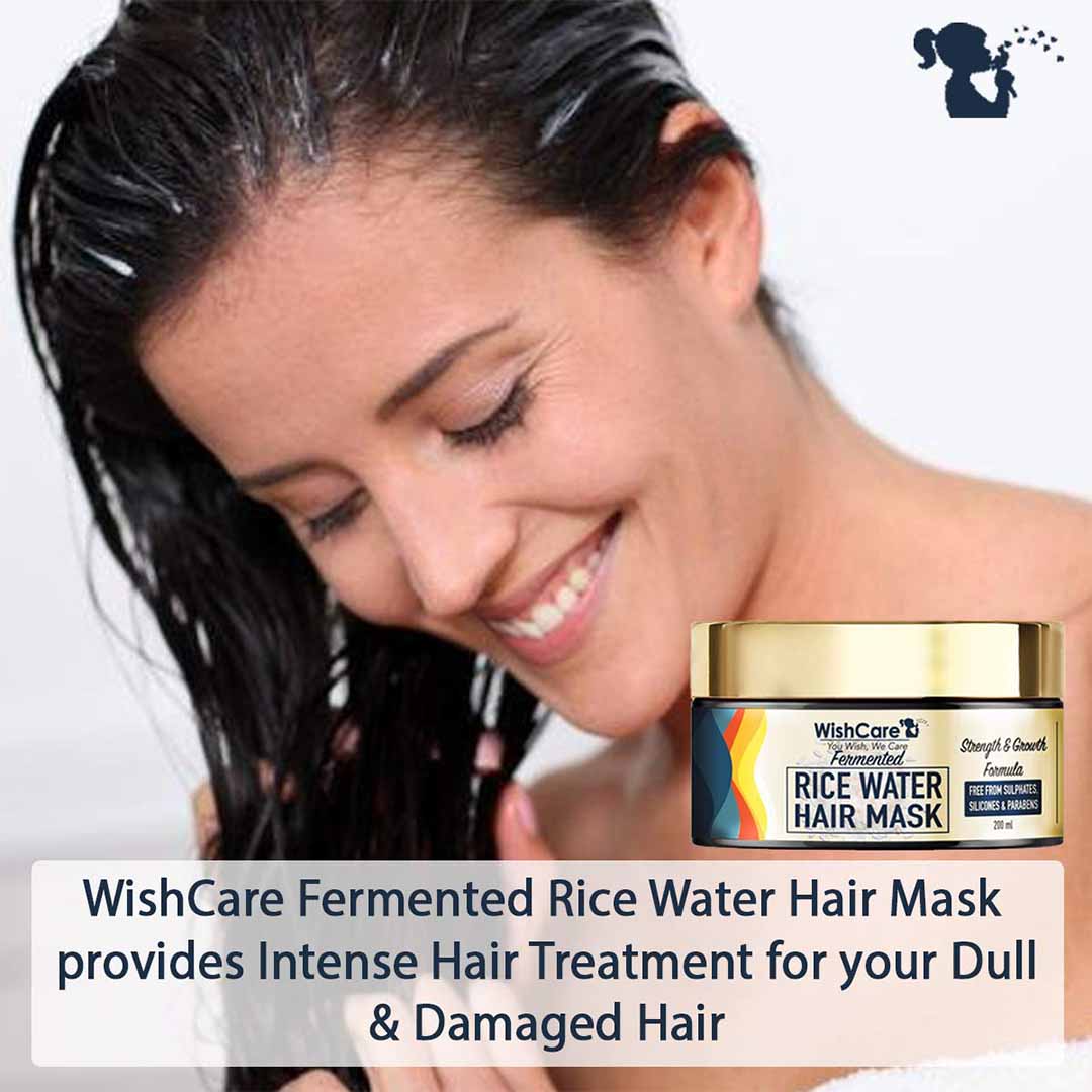 Vanity Wagon | Buy WishCare Fermented Rice Water Hair Mask For Dry & Frizzy Hair