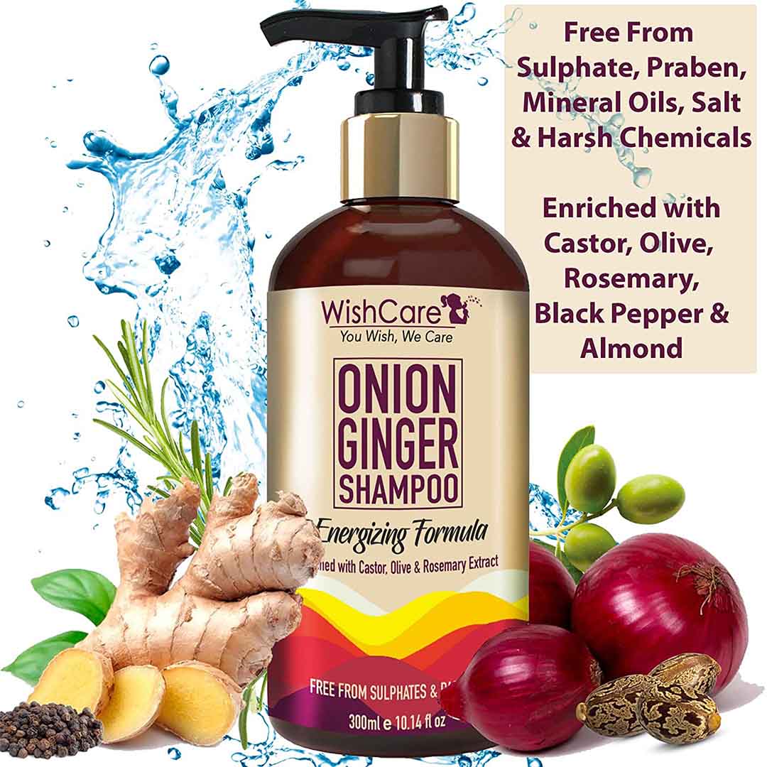 Vanity Wagon | Buy WishCare Onion Ginger Shampoo for Hairfall Control