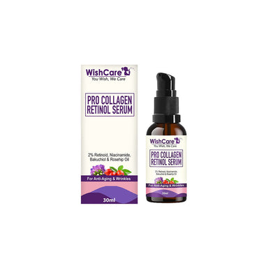 Vanity Wagon | Buy WishCare Pro Collagen Retinol Serum For Anti-Aging, Skin Firming & Plumping Skin With 2% Retinoid, Niacinamide, Shea Butter & Rosehip