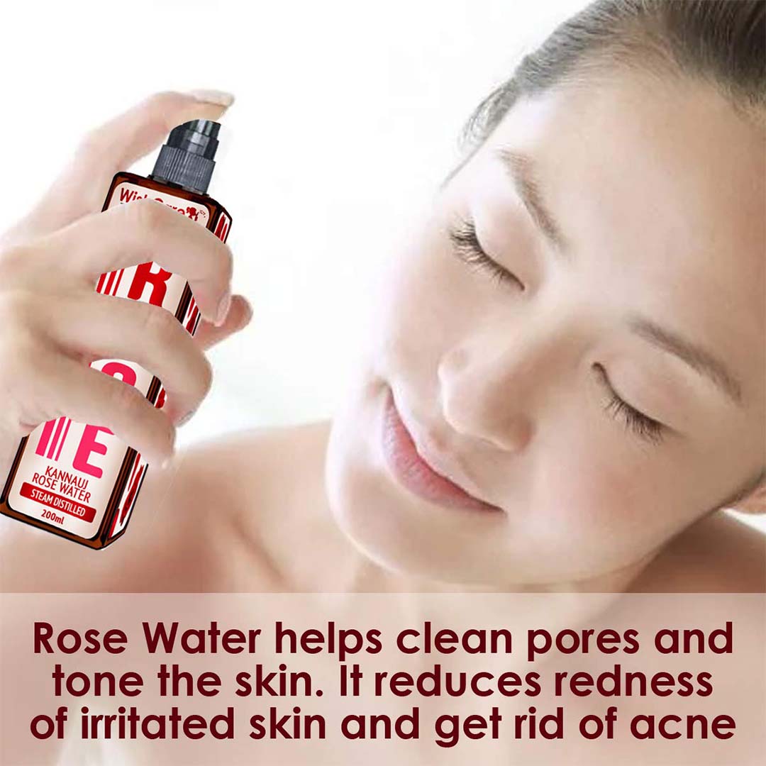 Vanity Wagon | Buy WishCare Pure & Natural Kannauj Rose Water For Skin Face & Hair