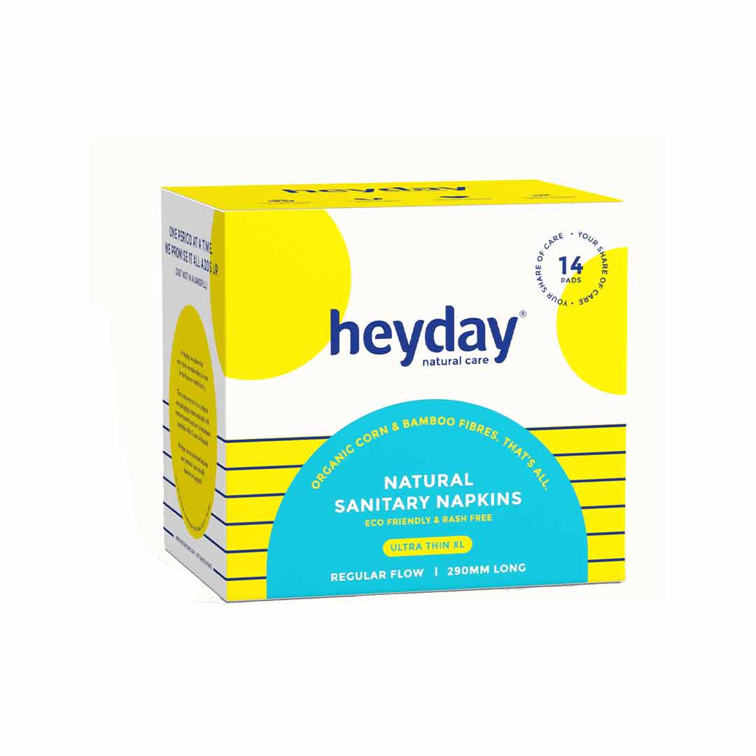 Vanity Wagon | Buy Heyday Natural & Organic Ultra Thin XL Sanitary Napkins, Regular Flow