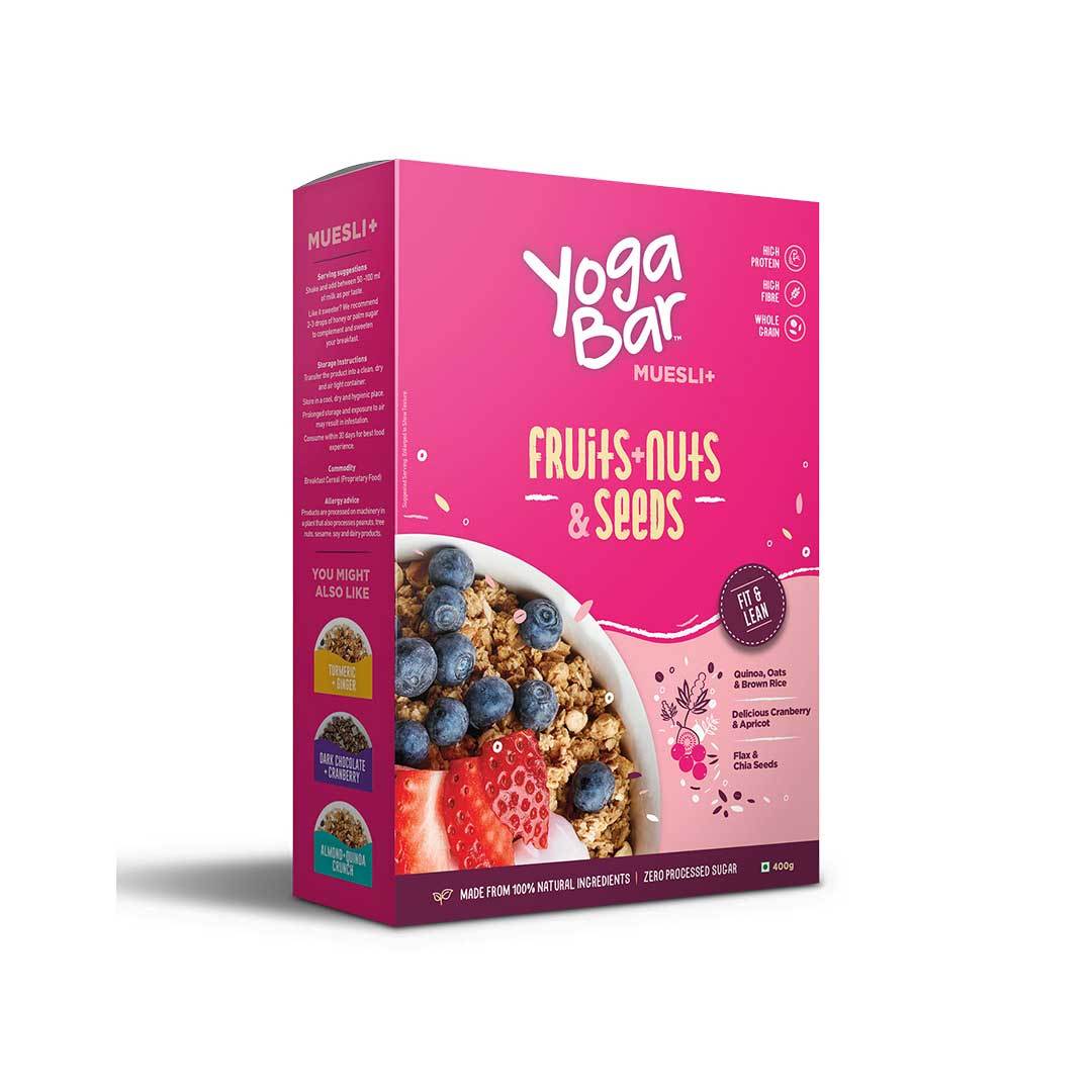 Yoga Bar Muesli with Fruits, Nuts and Seeds - Front View