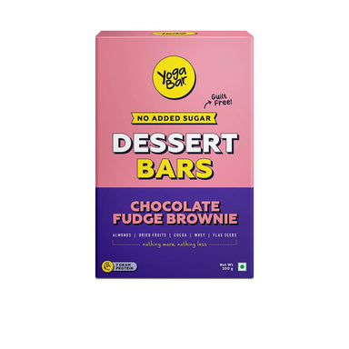 Vanity Wagon | Buy Yoga Bar Chocolate Fudge Brownie Dessert Bar, Pack of 5