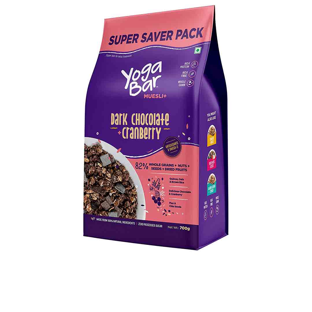 Buy Yoga Bar Wholegrain Breakfast Muesli with Dark Chocolate + Cranberry —  Vanity Wagon