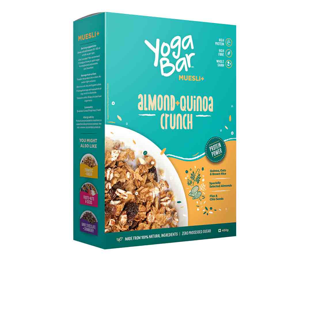 Buy Yoga Bar Wholegrain Muesli with Almond + Quinoa Crunch — Vanity Wagon