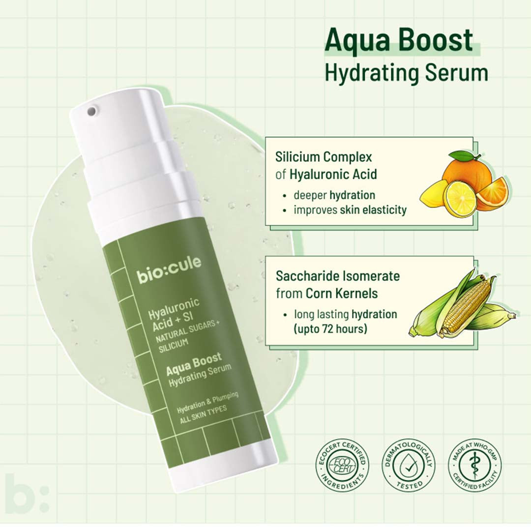 Vanity Wagon | Buy biocule Aqua Boost Hydrating Face Serum with Hyaluronic Acid