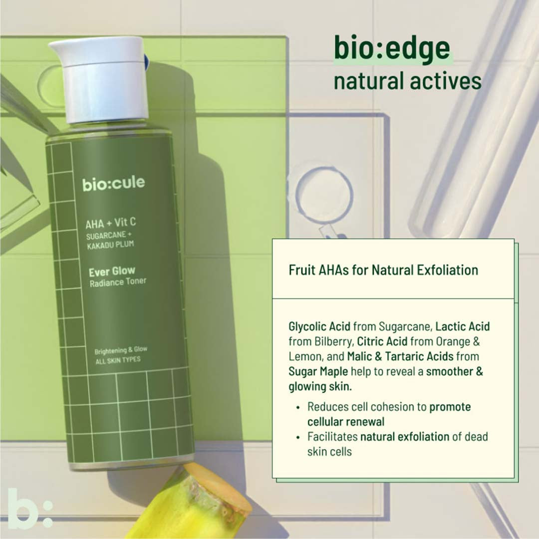 Vanity Wagon | Buy biocule Ever Glow Radiance Face Toner with AHA & Vitamin C