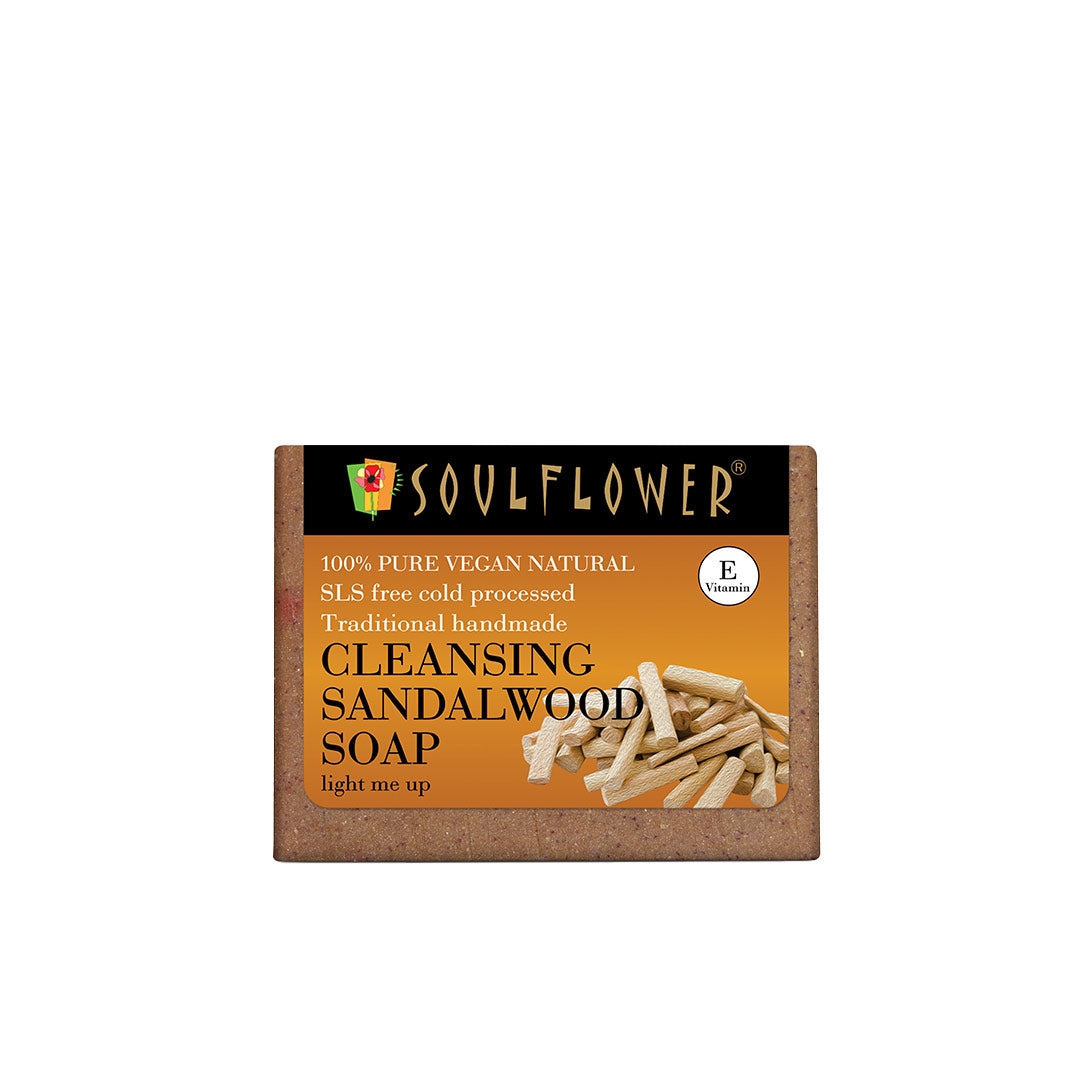 Vanity Wagon | Buy Soulflower Cleansing Sandalwood Soap