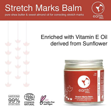 Vanity Wagon | Buy earthBaby Stretch Marks Balm with Shea Butter & Sweet Almond Oil