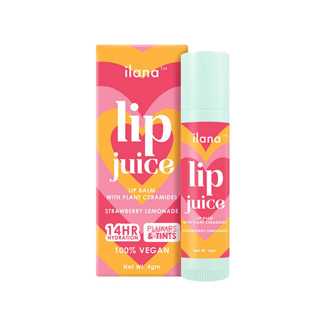 Vanity Wagon | Buy Ilana Lip Juice Vegan Lip Balm with Plant Ceramides, Strawberry Lemonade