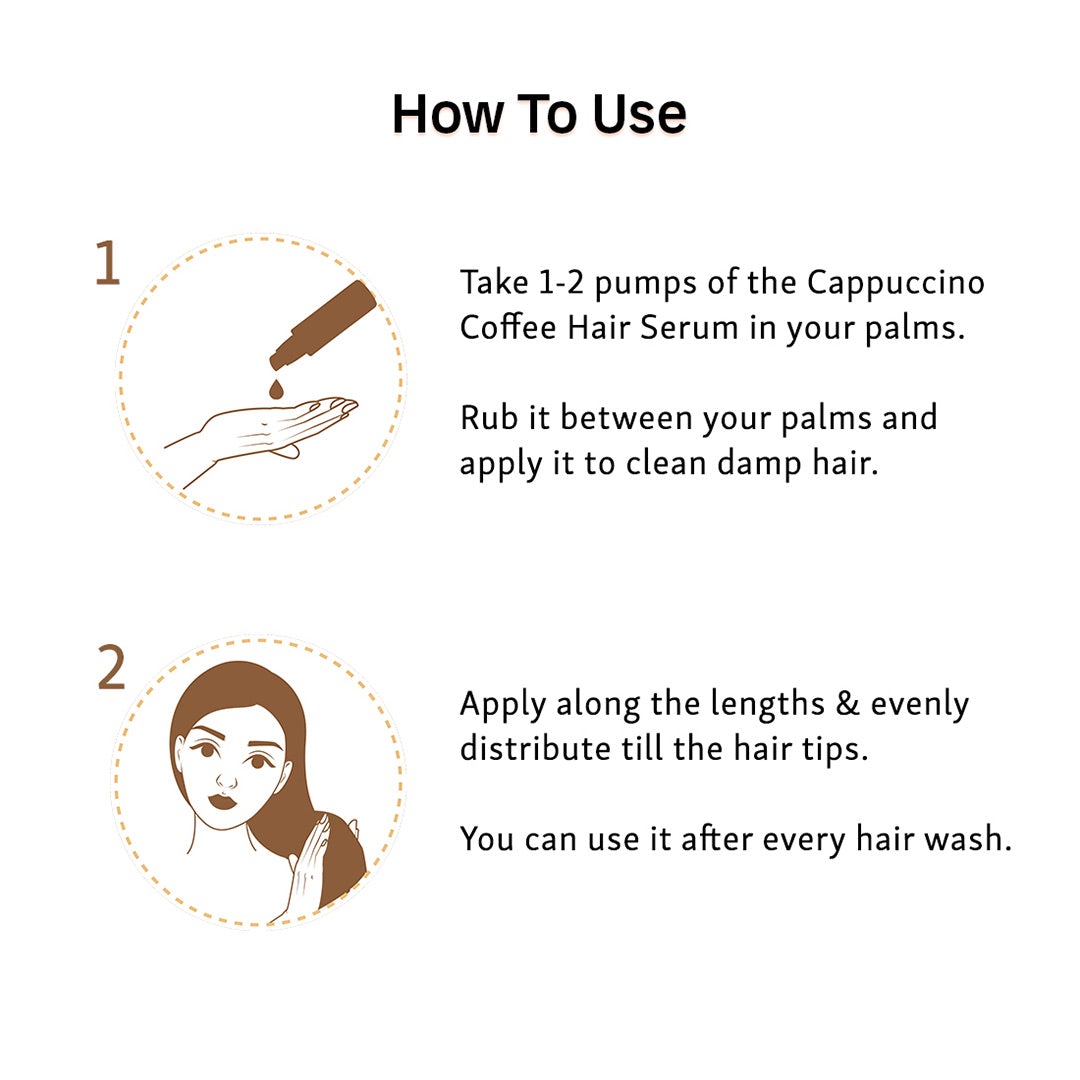 Vanity Wagon | Buy  mCaffeine Naked & Raw Cappuccino Coffee Hair Serum  