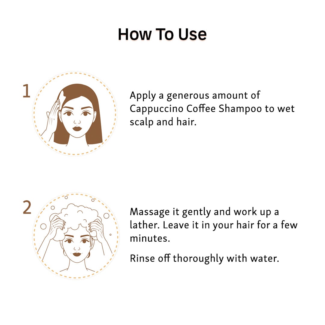 Vanity Wagon | Buy  mCaffeine Naked & Raw Cappuccino Coffee Shampoo  