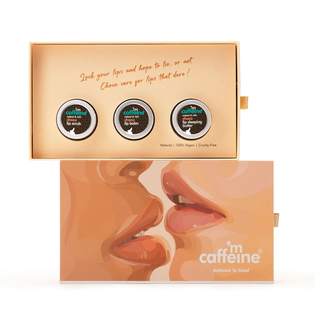 Vanity Wagon | Buy mCaffeine Choco Kissed Lip Gift Kit